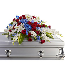 Distinguished Service Casket Spray from McIntire Florist in Fulton, Missouri